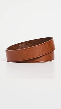 Madewell Women's Leather Western Belt, English Saddle, Brown